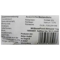 Balzer Matze Koch Boost Food Allrou Grundfutter