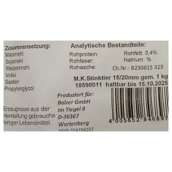 Balzer Matze Koch Booster Balls Stinktier Fisch/Knoblauch Boilies Weiß 1kg Special Edition Boilies