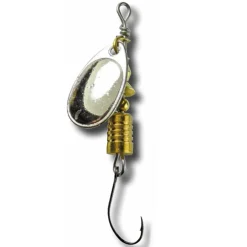 Behr Single Spin Forellenspinner mit Einzelhaken Silber-Glitter