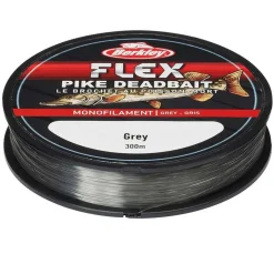 Berkley Flex Pike Deadbait 300m 0,30mm Grey Monofile Angelschnur