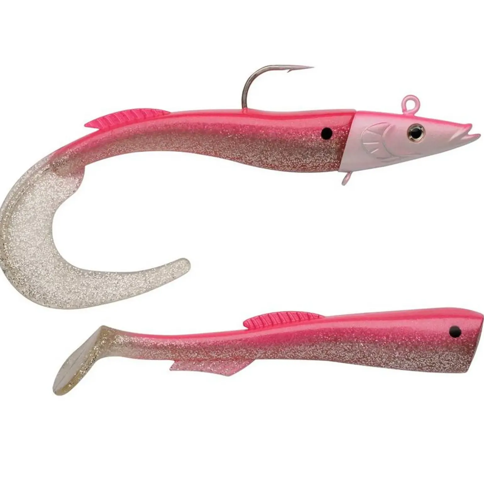 Berkley PowerBait Sandeel 21cm 160g Metallic Pink Gummifisch Meeresangeln