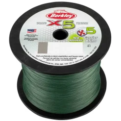 Berkley X5 Braid 0,06mm 6,4kg Low-Vis Green geflochtene Angelschnur Wunschlänge