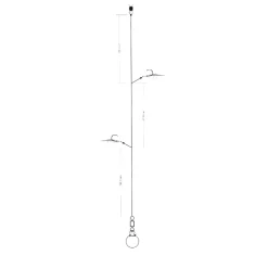 BKK Hyper Flash B1 Glow Heavy Circle Red Fang #1/0 Meerespaternoster