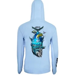 BKK Long Sleeve Performance Shirt - Brand Values Gt - Light Blue Gr. L Longsleeve