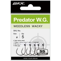BKK Predator W.G. Weedless #2 Finesse-Einzelhaken