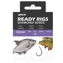 BKK Ready Rig Diamond-Iseama GD 4#, Ø 0,24 Friedfisch Vorfachhaken gebunden