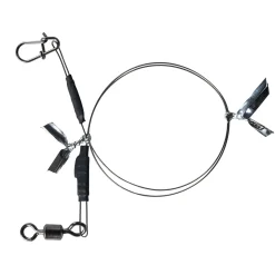 BKK 7x7 Wire leader Allround Duolock Snap 15cm 9kg Stahlvorfach