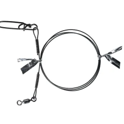 BKK 7x7 Wire leader HD Pike Snap 40cm 18kg Stahlvorfach