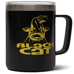 Black Cat Stainless Steel Thermal Mug Thermobecher