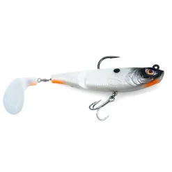Chasebaits The Swinger 150 Rigged 15cm Snow White Gummifisch montiert