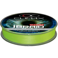 Climax iBraid U-Light Chartreuse 135m 0,08mm ultradünne geflochtene Angelschnur