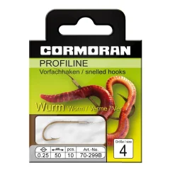 Cormoran Profiline Wurmhaken gebunden Gr.8