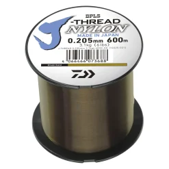 Daiwa J-THREAD 0.285mm 6.1kgs 600m Khaki Gold Monofile Schnur