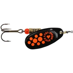 Daiwa Mepps Black Fury Orange Dots Gr. 4 Blister Spinner