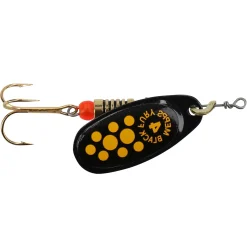 Daiwa Mepps Black Fury Yellow Dots Gr. 3 Blister Spinner