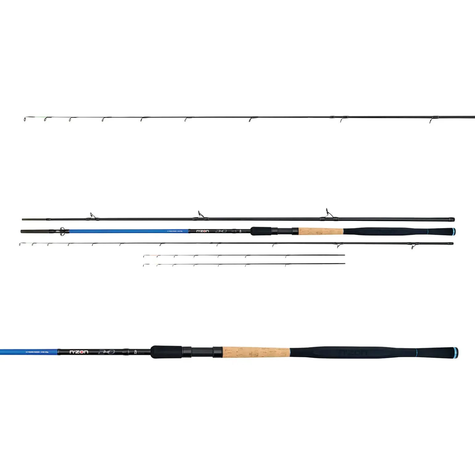 Daiwa N'ZON 2.0 13' XL Power Carp Distance Feeder 3pc. 180g Feederrute