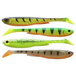 Daiwa Prorex Slim Shady Flash Color Set 10,5cm 4St. Gummifischset