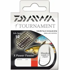 Daiwa Tournament Feederhaken Gr.10 X-S Gebundene Feeder-Vorfachhaken