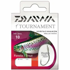 Daiwa Tournament Forellenhaken 60,0cm Gr. 8 Gebundene Vorfachhaken