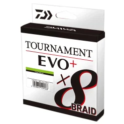 Daiwa Tournament X8 Braid EVO+ 0,12mm Meterware Chartreuse geflochtene Angelschnur