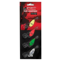 DAM Effzett Assortment 4 Stück Spinner #3 6g Sinking Trout Forellen-Spinnerset