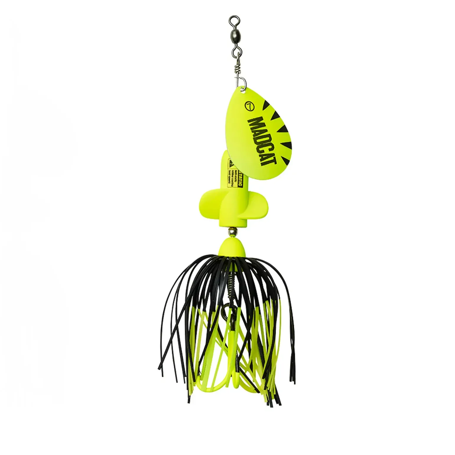 DAM Madcat A-Static Screaming Spinner 3/0 65G Sinking Fluo Yellow Wels-Spinner