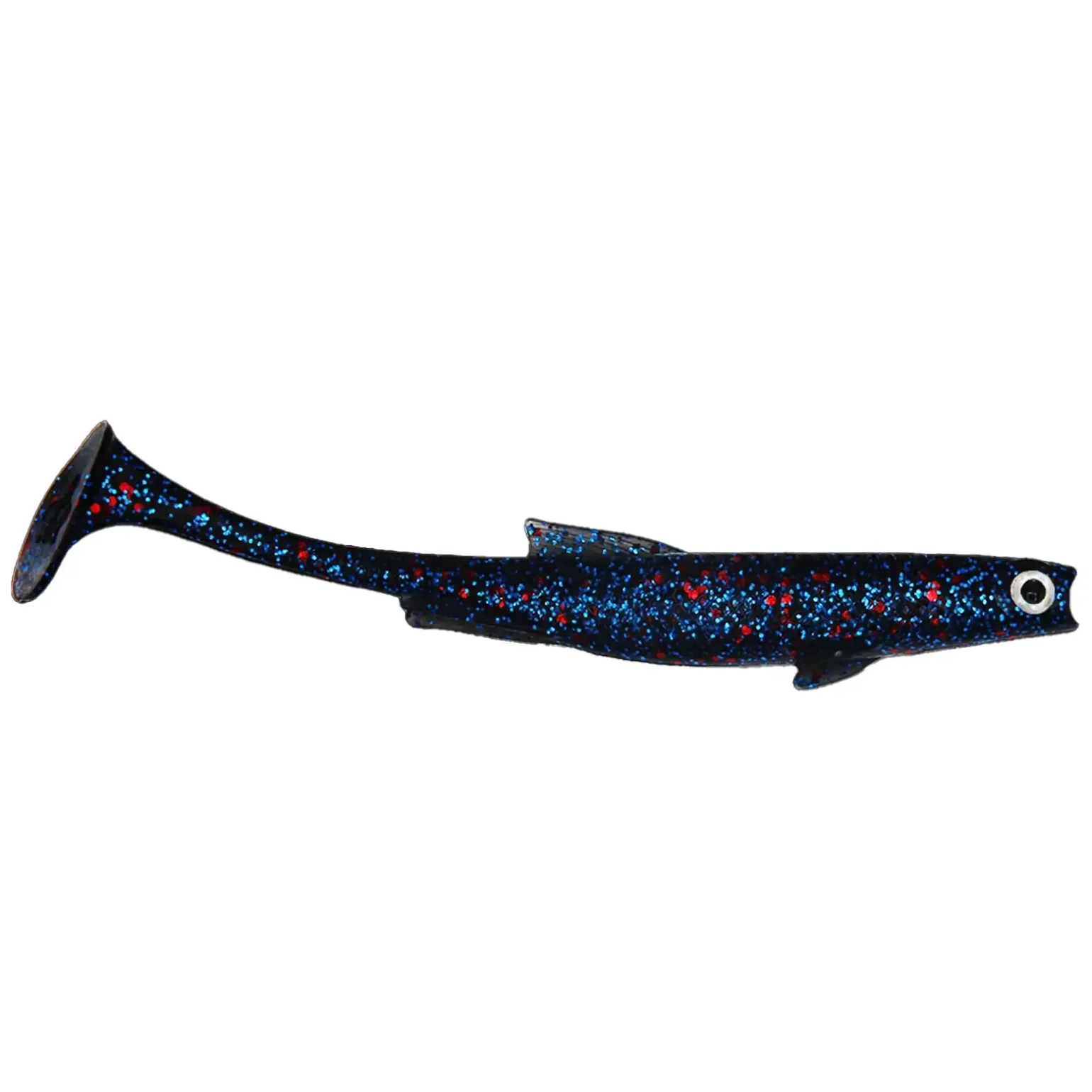 Fishing Ghost RenkyShad SLIM 12cm Electric Black Gummifisch