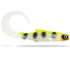 FishingGhost Renky Shad CRL 35cm Curly Tail Lemon Cream Gummifisch