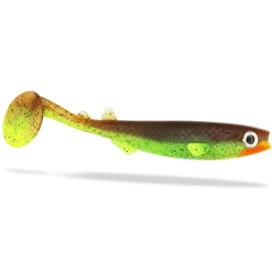 FishingGhost RenkyShad 15cm Choco Chartreuse Gummifisch