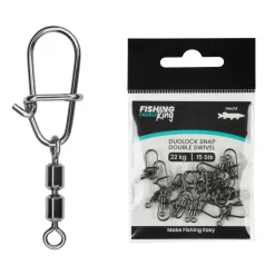 Fishing-King Tackle Hecht Duolock Snap + Double Swivel