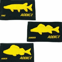 FishXplorer Set-Snapback Cap Wasser- & Uv Resistent Schwarz mit 4 Patches: Fishxplorer, Hecht, Barsch, Zander