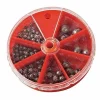 Fladen Splitshot Klemmschrot Set bleifrei 4-12mm 7 Gewichte – Alternative zu Klemmblei