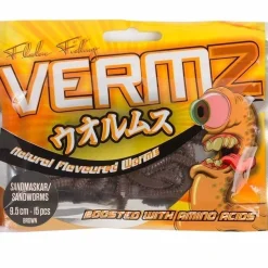 Fladen Vermz Sandwurm Imitation 9,5cm 15 Stück Natural Brown