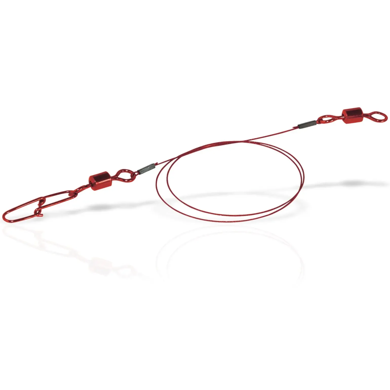 flexonit Red 7x7 0,27mm Wirbel/Snap 2Stk. Länge 35cm Stahlvorfach