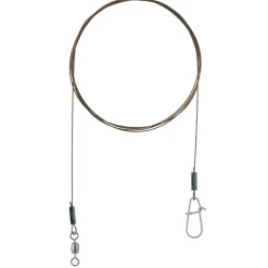 Flexonit Vorfach AFNW-BKK 1 x 19 Swivel/Snap 0,20mm 2Stück 30cm  Stahlvorfach