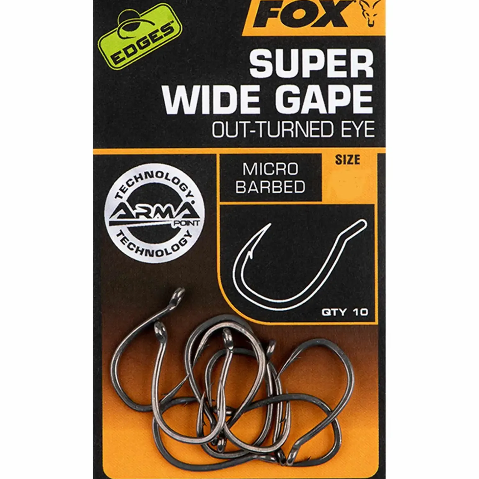 Fox Edges Armapoint Super Wide Gape (Outturned eye) - Size 4 Karpfenhaken