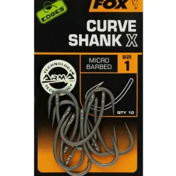 Fox Edges Curve Shank X size 1 Karpfenhaken
