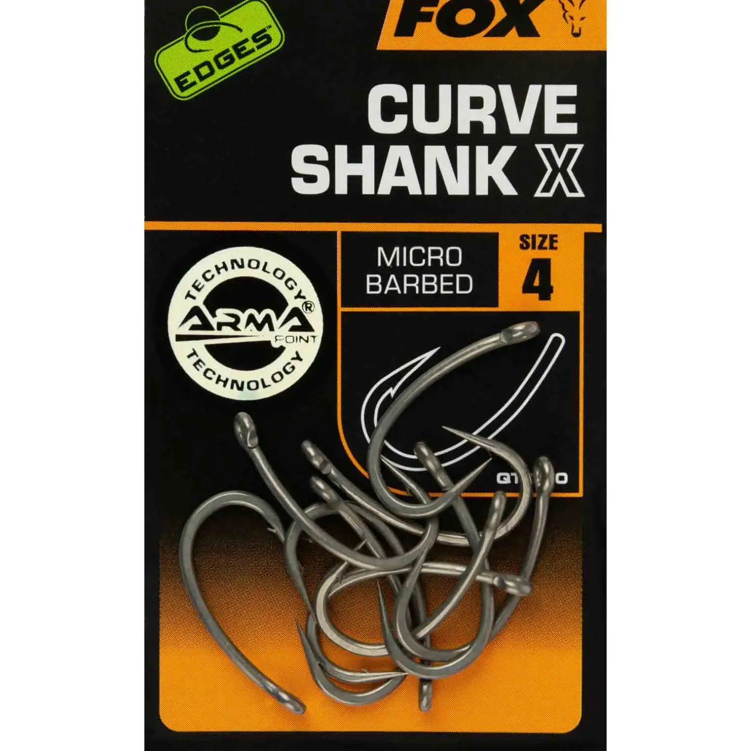 Fox Edges Curve Shank X size 4 Karpfenhaken