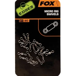 Fox Edges Micro Rig Swivels für Rig Karpfenangeln Zubehör