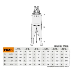 Fox Khaki HD XL Waders 9 / 43 Wathose
