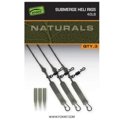 Fox Naturals Submerged Heli Rigs 40lb x 3 Karpfen-Zubehör