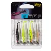 Fox Rage Micro Tiddler Fast Mixed UV Loaded 5cm 3g Gummifisch-Set