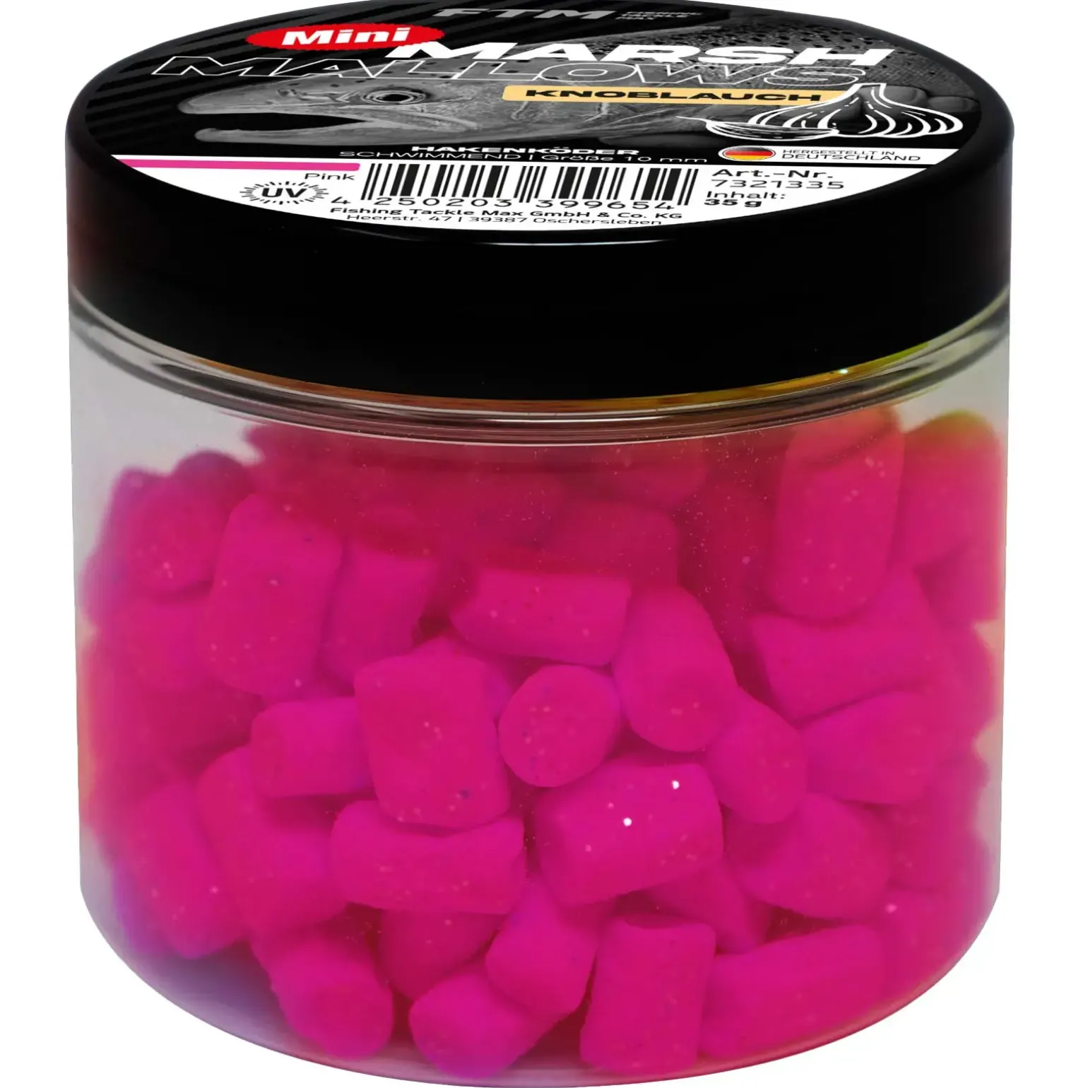 FTM Marshmallow Knoblauch Mini schwimmend 35 g Pink Forellenköder