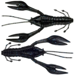 Gunki Hourra Craw Up 75 Black Blue Flk Gummikrebs