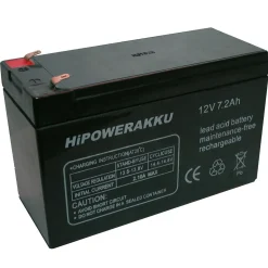 HiPowerakku 12V/7,2 AH für Echolote und Elektrorollen