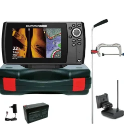 Humminbird Helix 7 Chirp GPS Mega SI G4 Side Imaging GPS Kartenplotter Echolot Portabel Profi - Komplett mit Geber