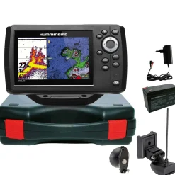 Humminbird Helix 5 Chirp GPS G3 GPS Kartenplotter Echolot Portabel Basic- Komplett mit Geber