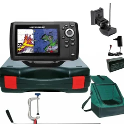 Humminbird Helix 5 Chirp GPS G3 GPS Kartenplotter Echolot Portabel Profi Plus- Komplett mit Geber