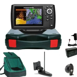 Humminbird Helix 5 Chirp GPS DI G3 Down Imaging GPS Kartenplotter Echolot Portabel Basic Plus - Komplett mit Geber
