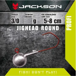 Jackson VMC Jighead Round 3/0 für Köderlänge 5–8 cm 24g Jigkopf Jighaken